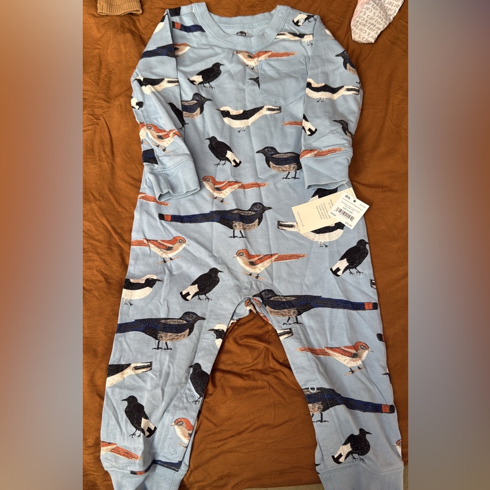 Tea Collection Bird Print Romper